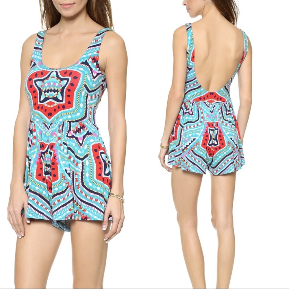 Mara Hoffman Estrada Turquoise Romper Size S&M
